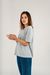 T-shirt oversize gris foncé en coton bio - women oversized t-shirt cloudy grey - Colorful Standard