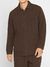 Surchemise marron en lin bio - linen overshirt cub