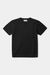 T-shirt en coton bio piqué | noir "liron eco pique black" - About Companions