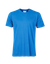 T-shirt bleu azur en coton bio - pacific blue