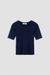 T-shirt en coton bio | bleu "rina peacoat" - Kings of Indigo