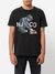 T-shirt noir en coton bio - roy logo boy - Nudie Jeans