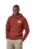 Sweat capuche en matières recyclées | rouille "hoodie 73 skyline uprisal hoody - burnished red"