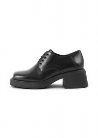 Derbies en cuir - chrome free | noir "dorah - black"