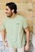 T-shirt vert salvia imprimé en coton bio - 73 skyline organic t-shirt salvia green