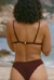 Haut de maillot triangle en polyamide recyclé | marron " mélanie" - Nénés Paris