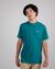 T-shirt brodé en coton bio | vert "yeye it's ok regular t-shirt deep jungle green"