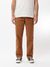 Pantalon droit camel en coton bio - lazy leo canvas