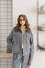 Veste en coton biologique | gris "river corduroy frans jacket" - Thinking Mu