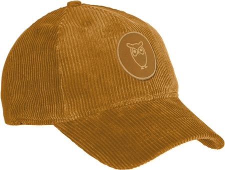 Casquette velours moutarde en coton bio