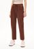 Pantalon carotte marron en coton bio - danyaa cacao