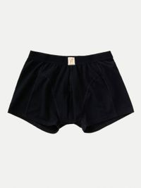 Boxer noir en coton bio