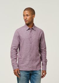 Chemise flanelle en coton bio | violet  "flannel shirt gots - fig"