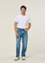 Jean droit en coton bio | bleu délavé "rad rufus indigo blues" - Nudie Jeans