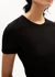 T-shirt côtelé en coton bio | noir "kardaa black" - Armedangels