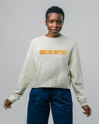 Sweat | gris "out of office sweatshirt - grey"