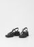 Sandales compensées en cuir certifié | noir "hennie - black" - Vagabond - 6