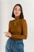 Col roulé camel en coton bio et modal - ester monks robe