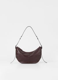 Sac à main en cuir certifié | marron "minoh"