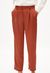 Pantalon à pinces rouge brique en tencel - aretaa brick
