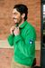 Sweat col zippé vert en coton bio - clover green challenger sweatshirt