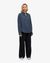 Chemise ample en lin bio | bleu "organic linen oversized shirt - petrol blue" - Colorful Standard - 4