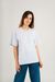 T-shirt oversize gris clair en coton bio - snow melange - Colorful Standard