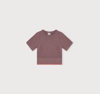 T-shirt maintien léger en ecovero | rose "luxe touch crop tee rose wood"