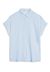 Chemise manches courtes bleu ciel en viscose ecovero - zonyaa morning sky