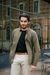 Chemise olive en coton bio - sol olive green ant shirt