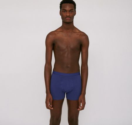 Pack 2 boxers bleu en coton bio - cobalt