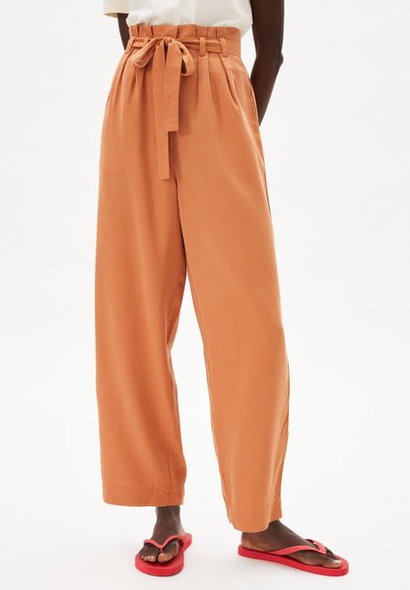 Pantalon orange en tencel - timeaa