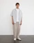 Chemise en coton biologique | gris "knit bowling shirt - moonlight grey" - Rotholz - 3