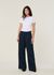 Pantalon ample en tencel | bleu foncé "navy molly pants - blue" - Thinking Mu