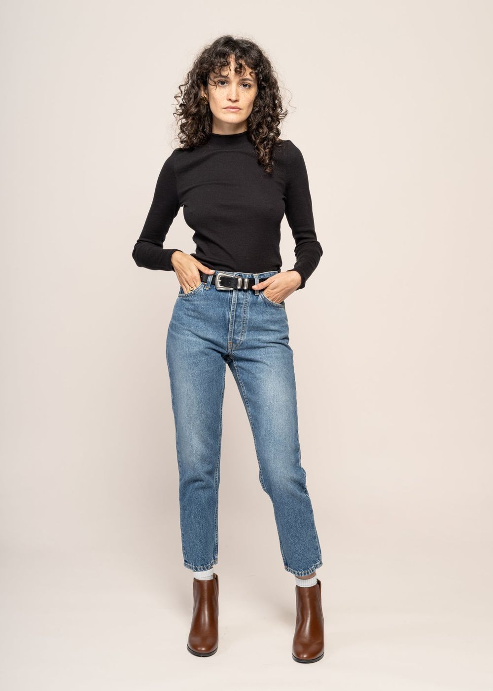 Jean mom en coton bio | bleu délavé &quot;breezy britt day dreamer&quot; Nudie Jeans