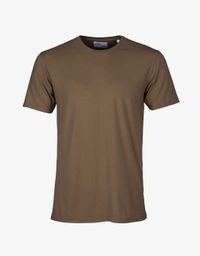 T-shirt marron en coton bio - cedar brown
