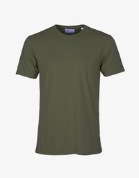 T-shirt vert militaire en coton bio - seaweed green