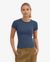 T-shirt en coton biologique | bleu "organic rib ss t-shirt - petrol blue" - Colorful Standard