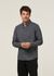 Chemise en coton bio | gris "regular fit melangé flannel shirt dark grey melange" - Knowledge Cotton Apparel
