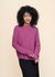 Pull ample en coton bio | rose "merinaa links links crushed berry" - Armedangels