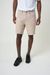 Short beige en canvas de coton bio - loose canvas twill shorts light feather gray