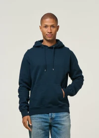 Sweat à capuche en coton bio | marine "navy blue"