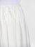 Jupe midi en coton bio | rayé blanc "stripe structure a-shape mid-length skirt egret" - Knowledge Cotton Apparel
