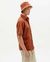 Chemise manches courtes en coton bio | rayé orange "toasted stripes tom shirt" - Thinking Mu