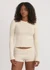 T-shirt manches longue en coton bio | beige "pointelle long sleeve tee - cloud" - Organic Basics
