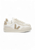 Baskets en cuir | beige et blanc "v-90 - white_taupe" - Veja