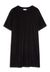 Robe noire velours en coton bio - lenaa black