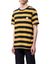T-shirt rayé jaune et noir en coton bio - roy stripe slub