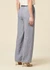 Pantalon ample en lin biologique | bleu "posey wide mid-rise linen pants vintage indigo" - Knowledge Cotton Apparel