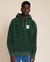 Sweat à capuche polaire en matière recyclée | vert "wild dad vert nuit"